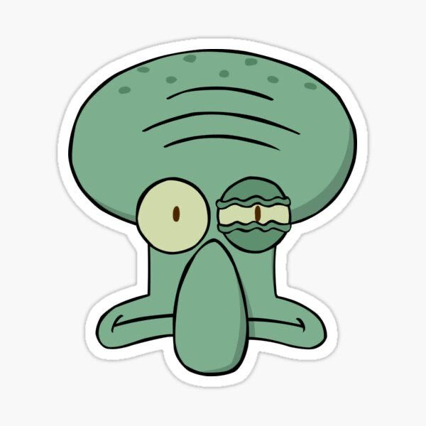 Squidward Sticker
