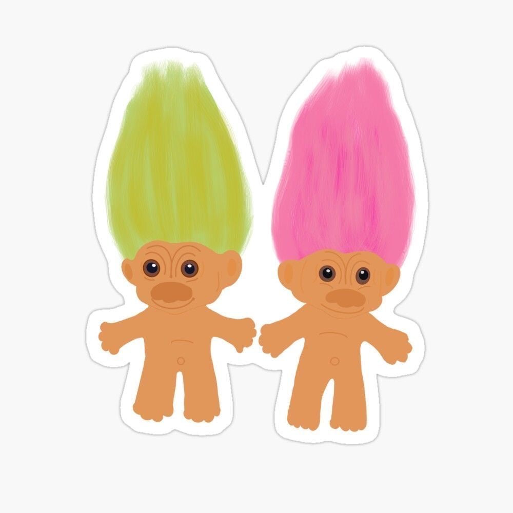 Troll dolls Sticker