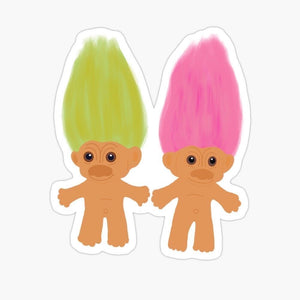 Troll dolls Sticker
