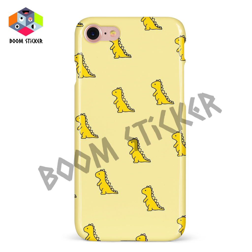 Yellow dinosaur phone case