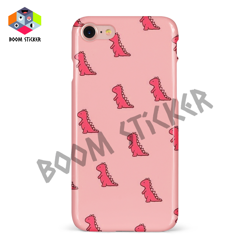 Pink dinosaur phone case