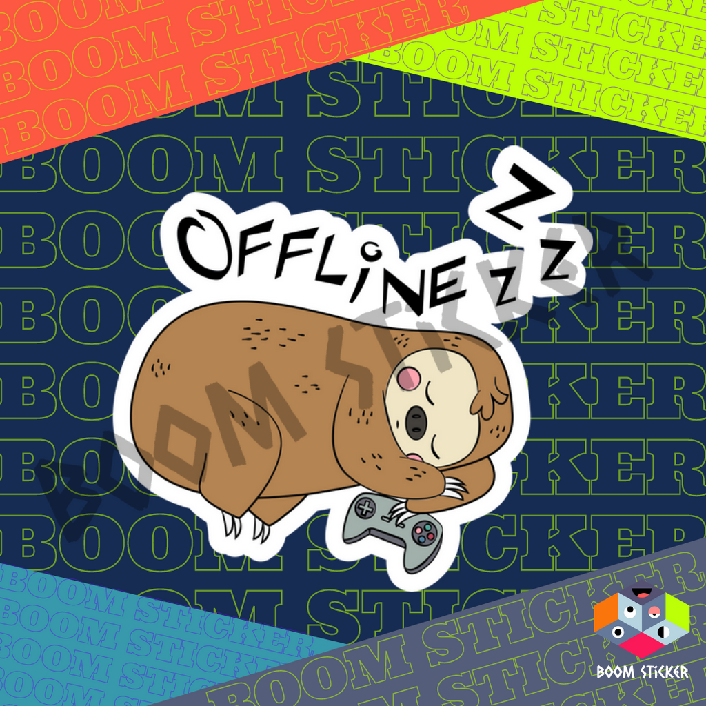 Offline sticker