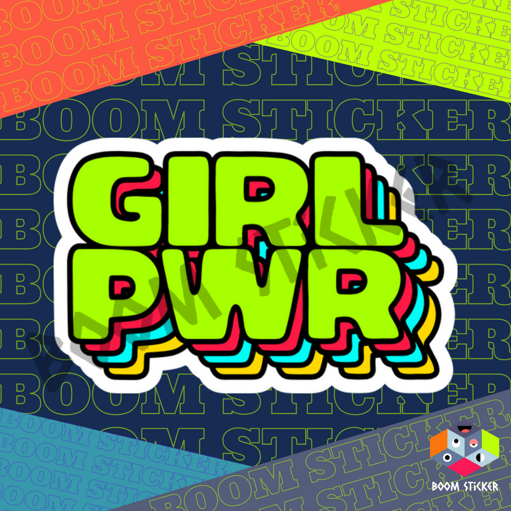 Girl power sticker