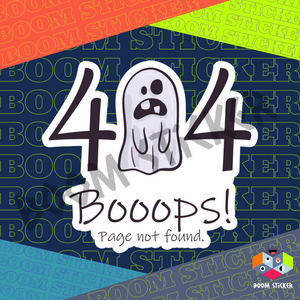404 Booops! sticker
