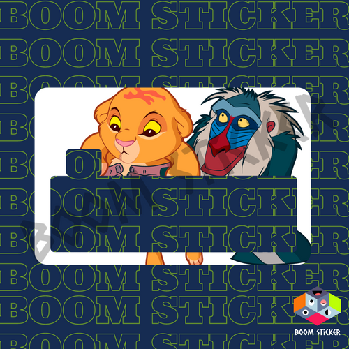 loin king Credit card sticker