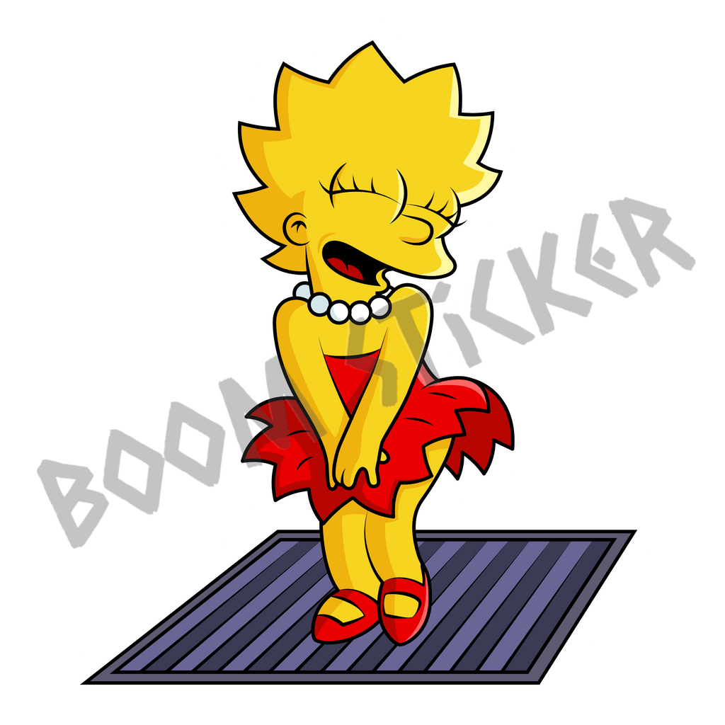 The Simpsons Lisa Marilyn Monroe sticker