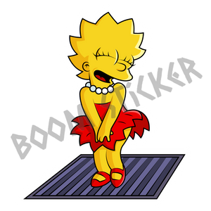 The Simpsons Lisa Marilyn Monroe sticker