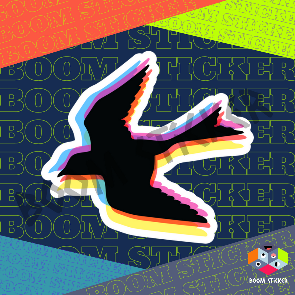 CMYK Swallow sticker