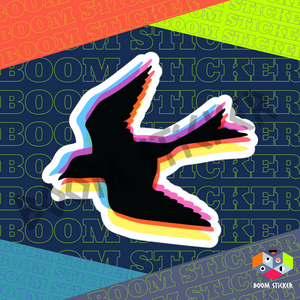 CMYK Swallow sticker