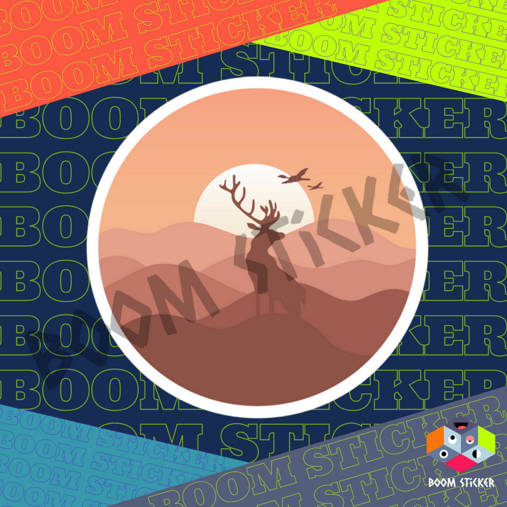 Sepia Wildlife sticker