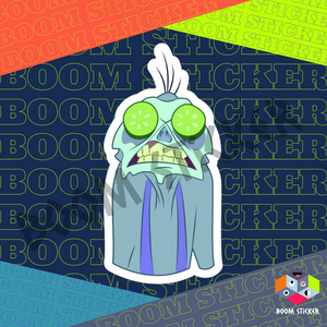 Yzma with face mask sticker