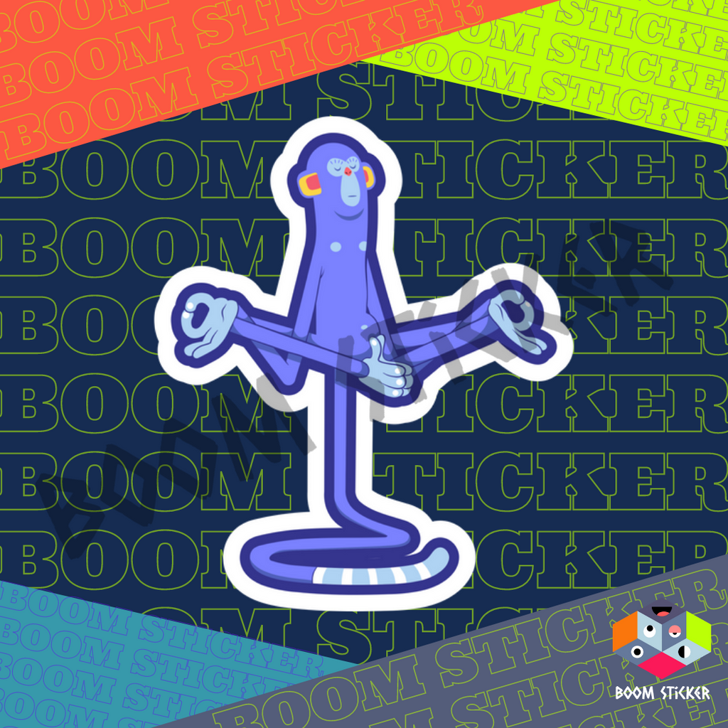 Purple Monkey sticker