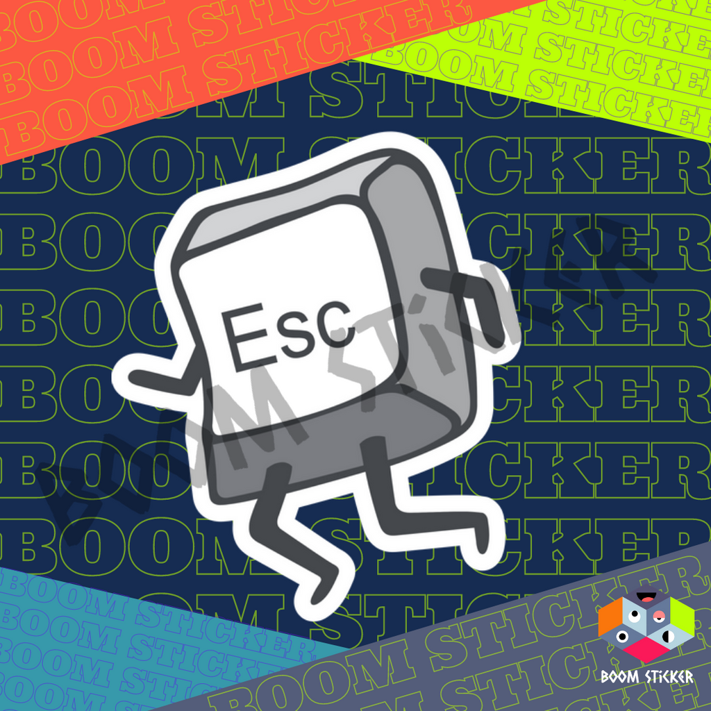 Running ESC Key sticker