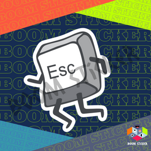 Running ESC Key sticker