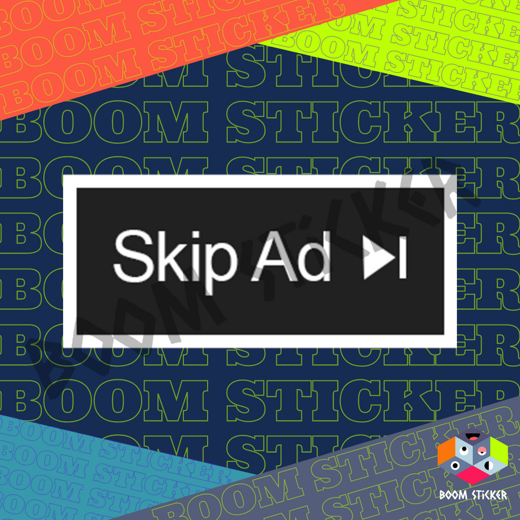 Youtube skip ad button Sticker