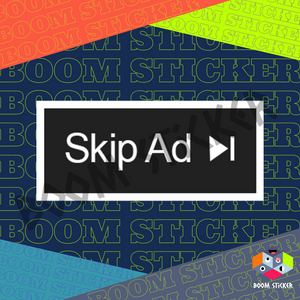 Youtube skip ad button Sticker