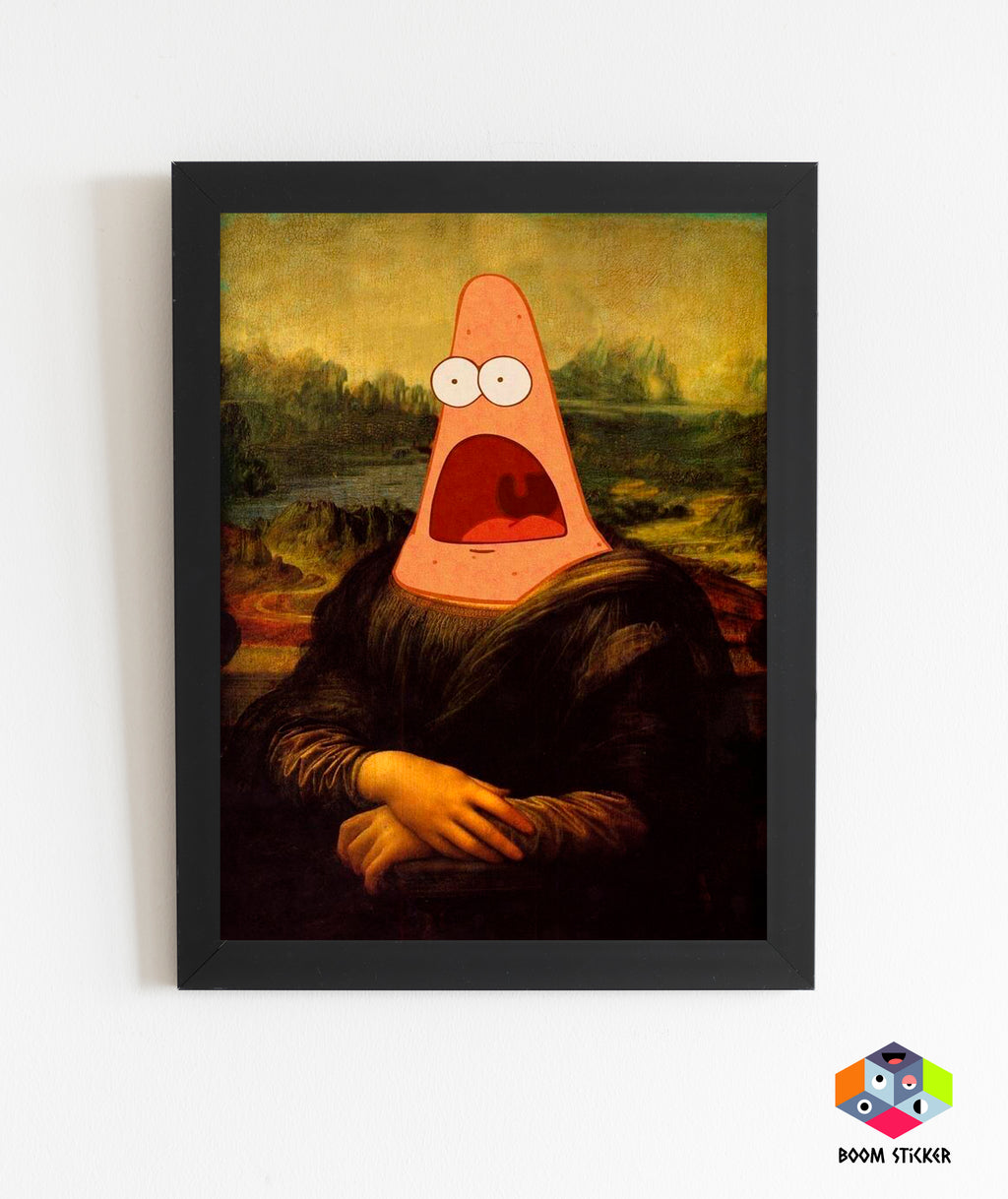 Patrick star x Mona lisa Poster