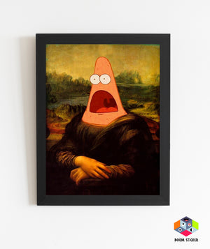 Patrick star x Mona lisa Poster