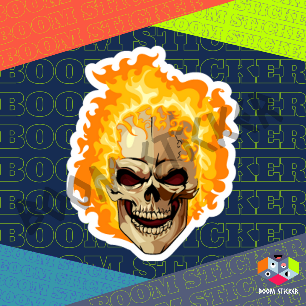Ghost Rider Fire Head sticker