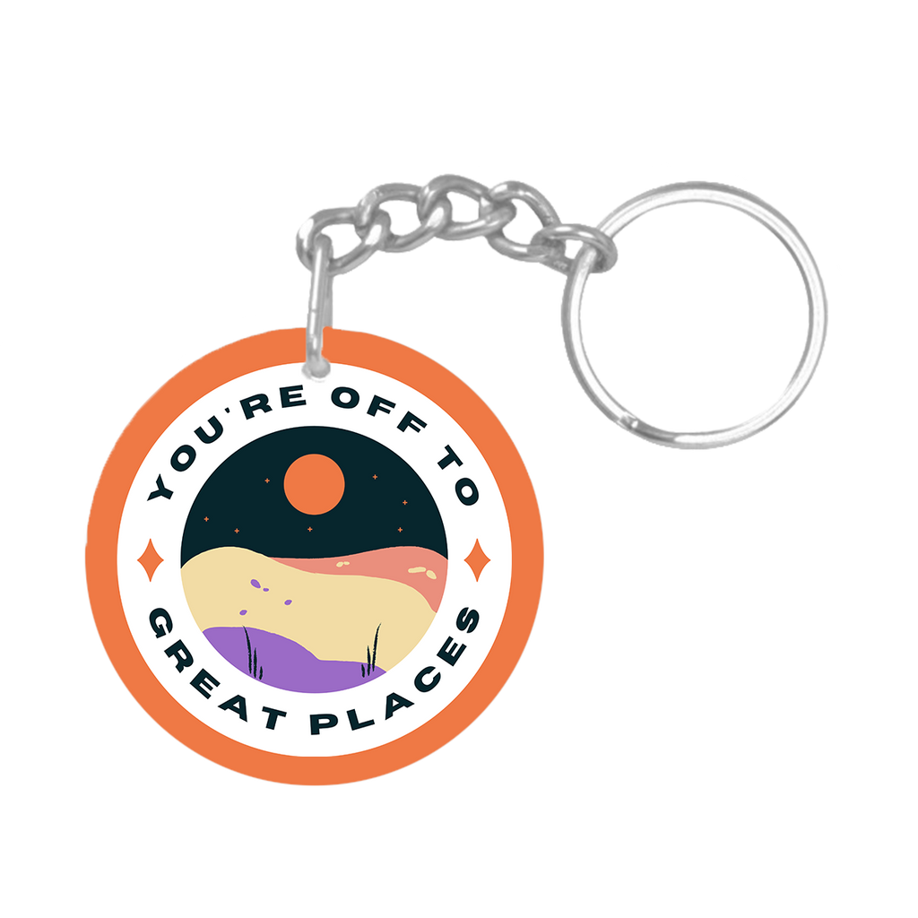 You're off to great places NFC keychain tag