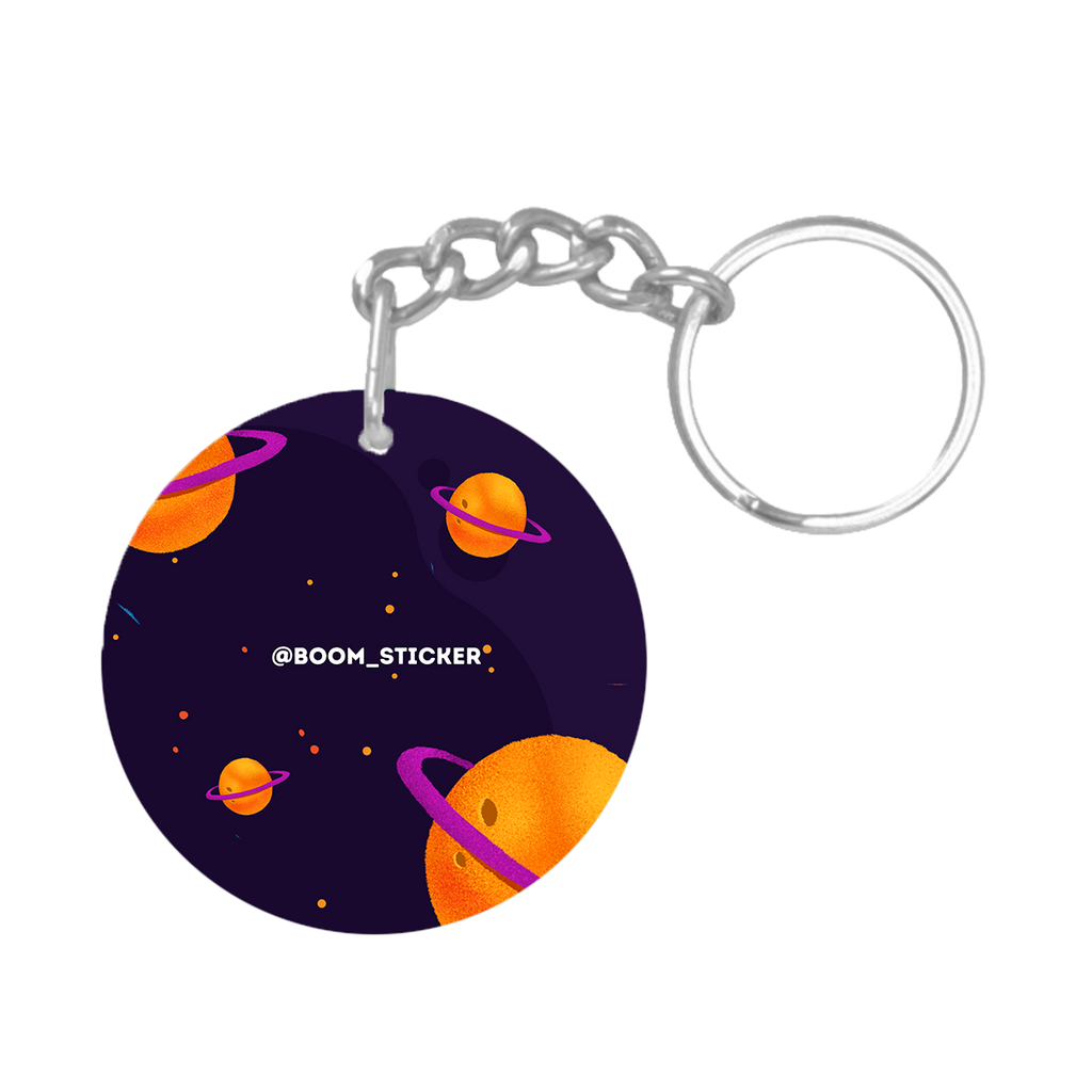 Space NFC keychain tag