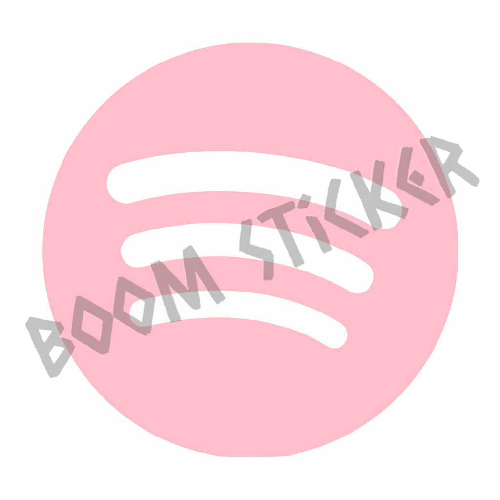 Spotify logo pink sticker