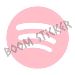 Spotify logo pink sticker