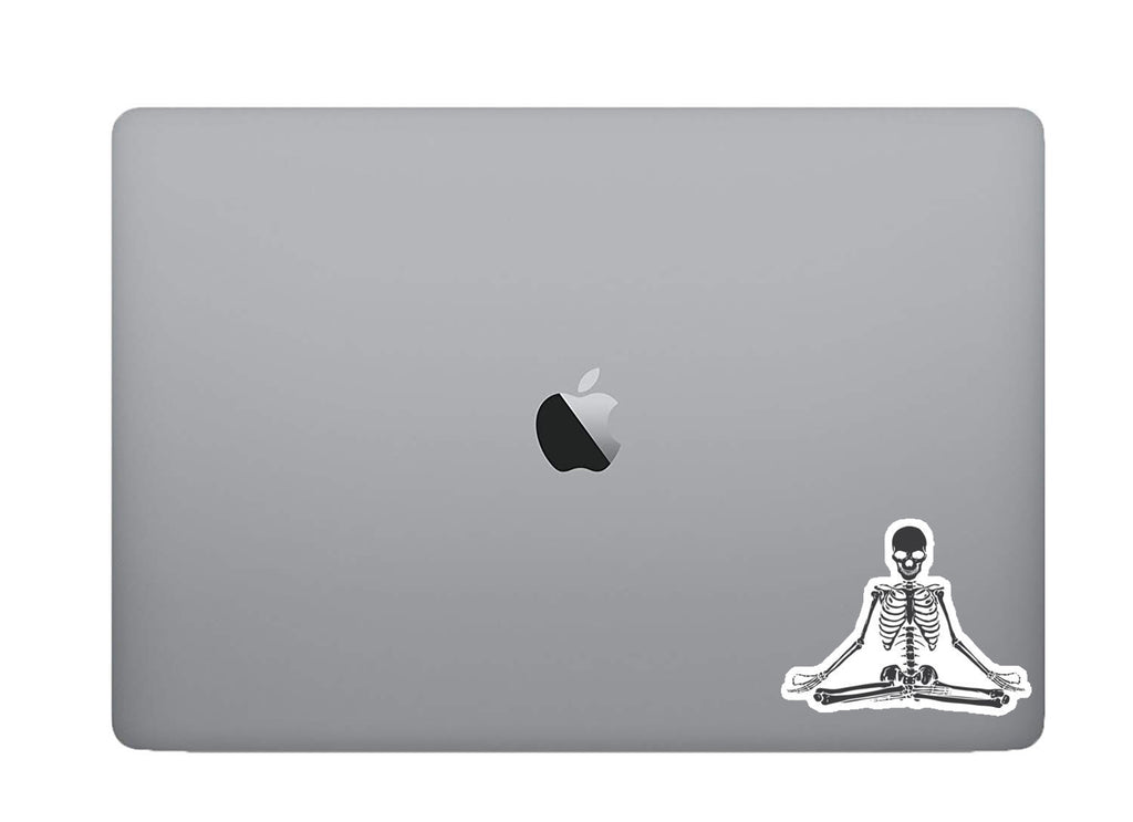 skull yoga sticker