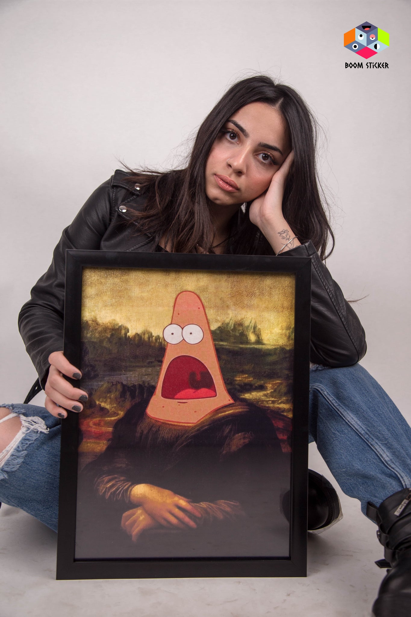 Patrick star x Mona lisa Poster