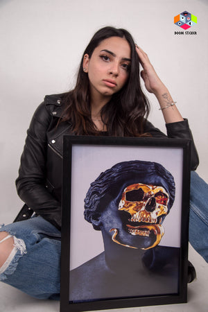 Gold face Poster