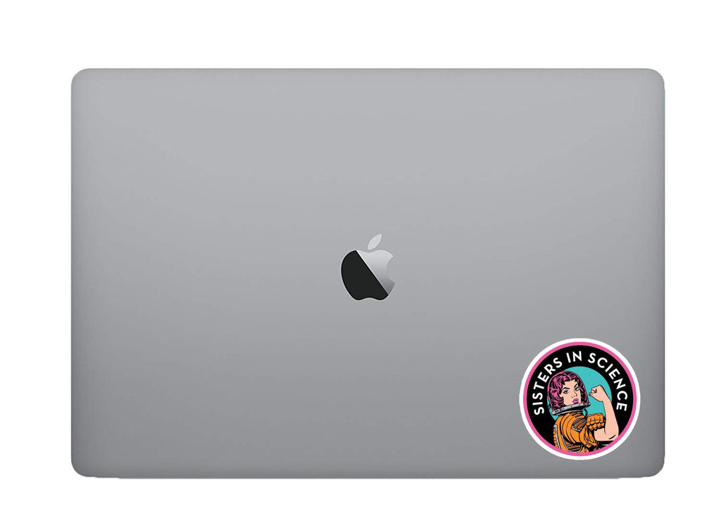 Sisters in science sticker