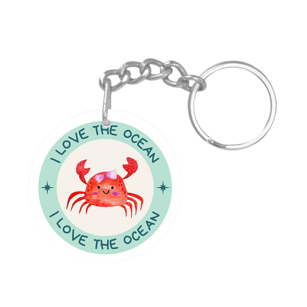 i love the ocean NFC keychain tag