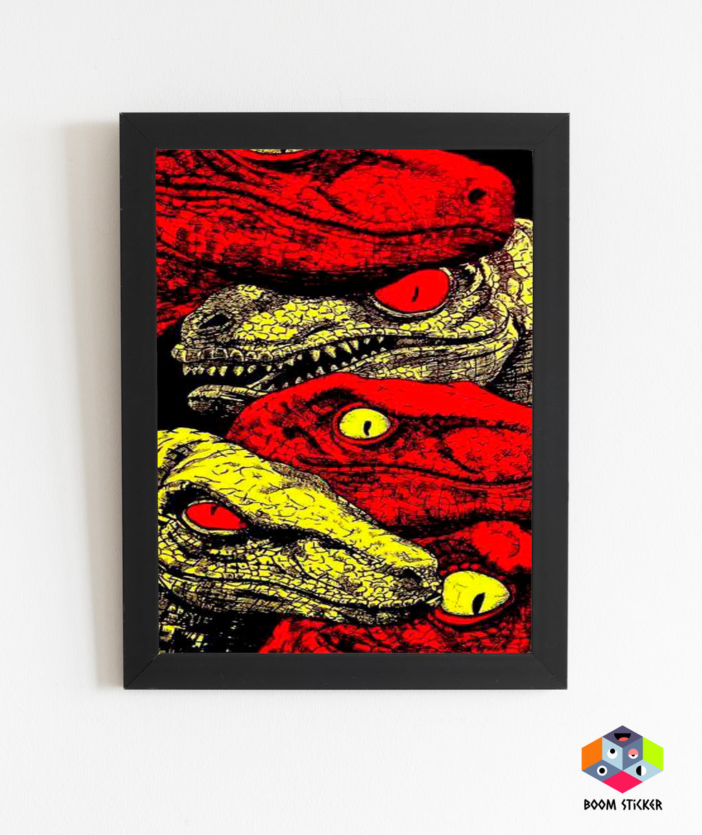 Velociraptor dinosaur Poster