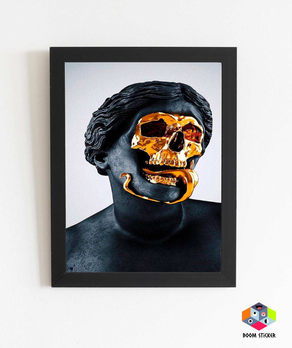 Gold face Poster