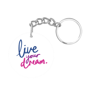 Live your dream NFC keychain tag