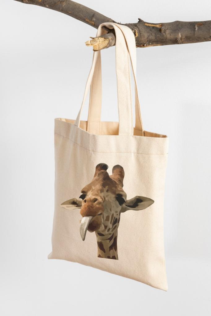 Giraffe tote bag