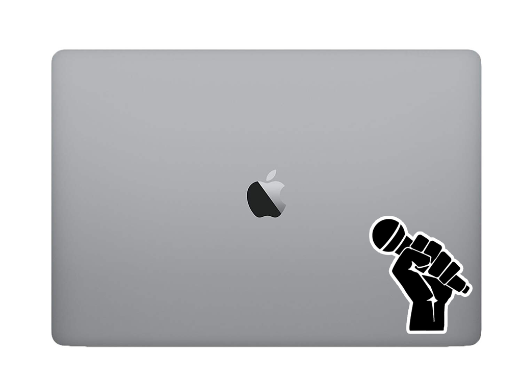 Microphone sticker