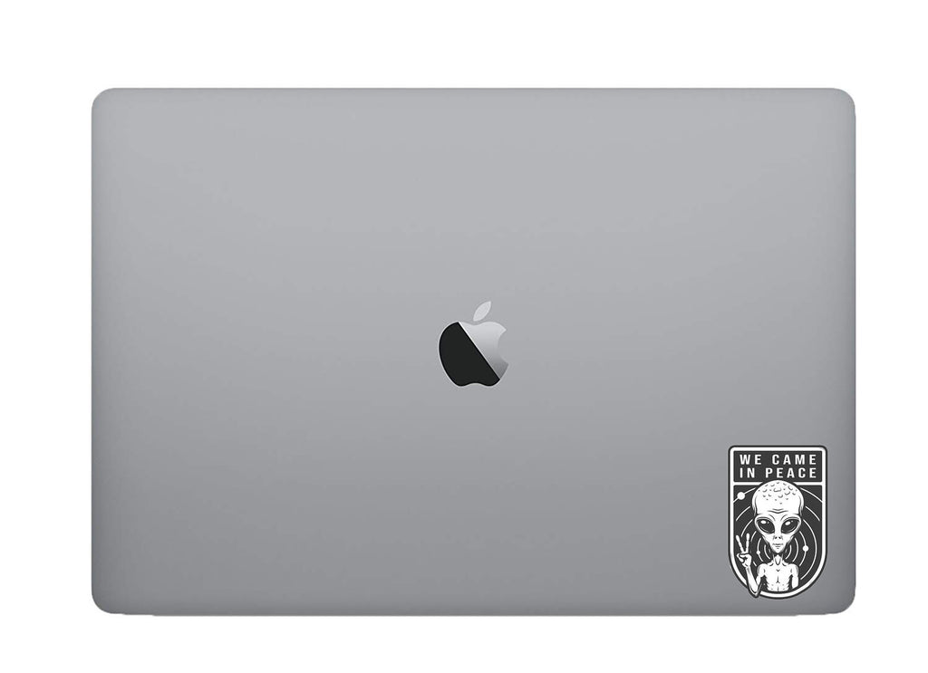 We came in peace sticker