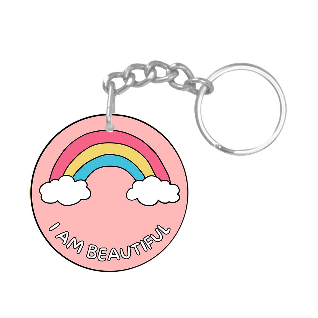 I'm beautiful NFC keychain tag