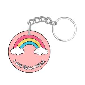 I'm beautiful NFC keychain tag