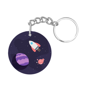 space NFC keychain tag