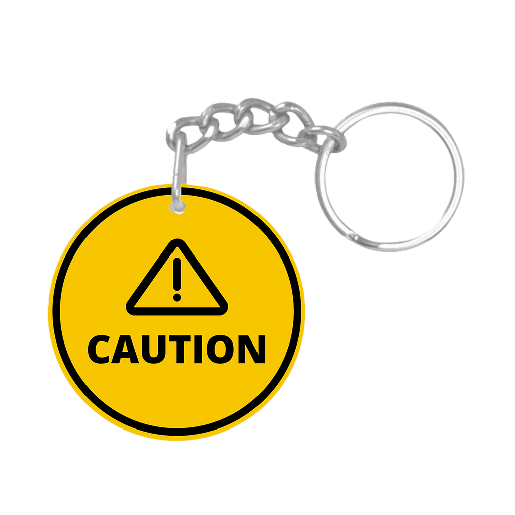 Caution NFC keychain tag