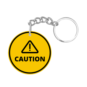 Caution NFC keychain tag