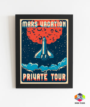 Mars vacation Poster