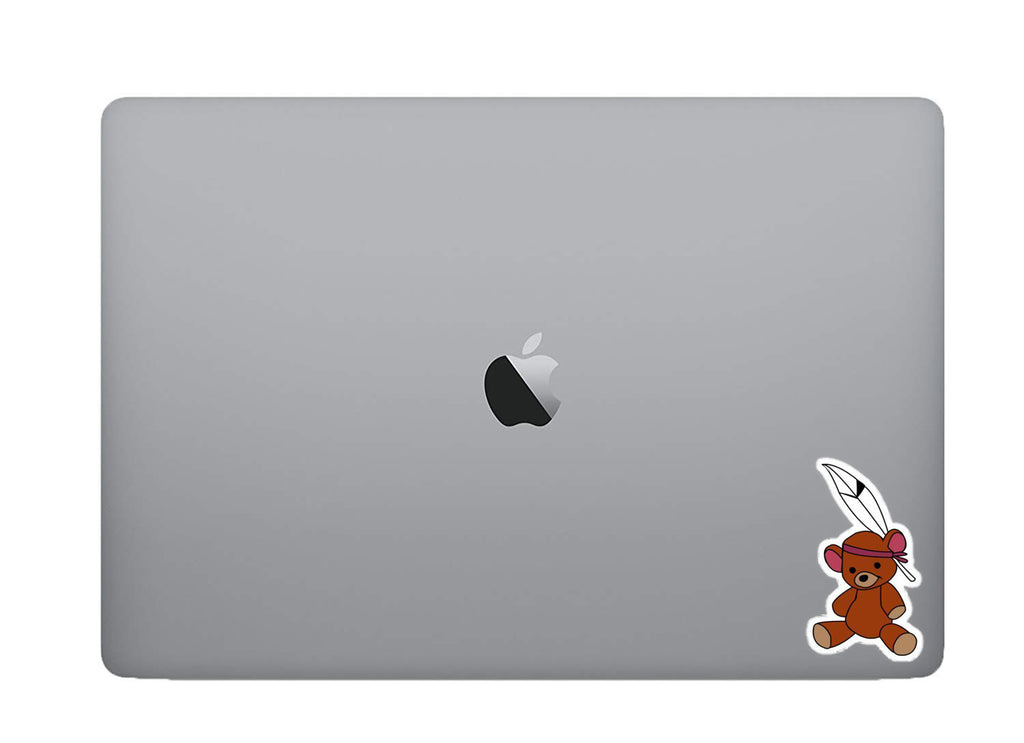 Teddy bear Mr Bean sticker