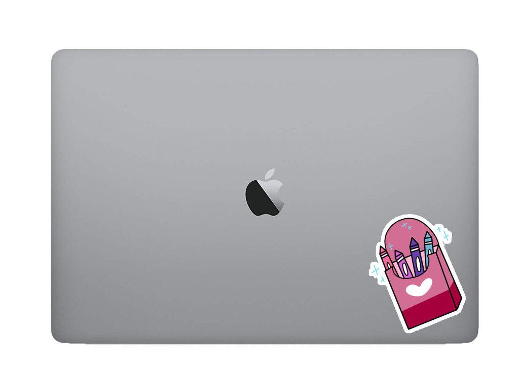 Pink color Sticker