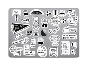 29 collection work Stickers