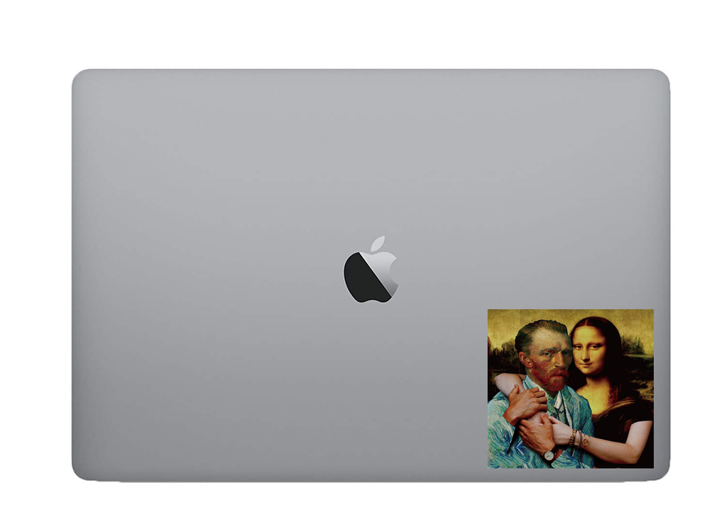 Mona Lisa and Van Gogh Sticker